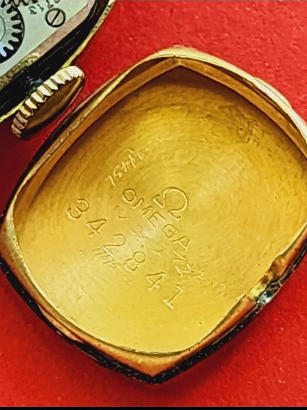 14K GF Omega Gold-Tone Ladies Watch with Black Cord Strap and  rare omega box